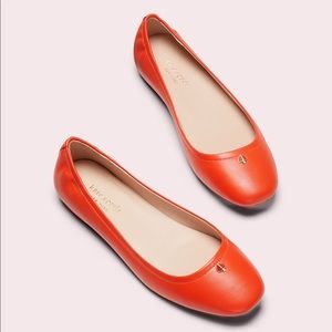 kate spade new york kora leather ballet flat 9